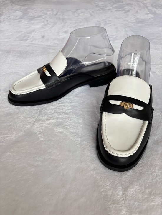 MICHAEL Michael Kors Shoes - MICHAEL KORS Eden Colorblock Leather Penny Loafer-Style Slide Mule Shoe--NEW--7